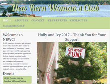 Tablet Screenshot of newbernwomansclub.com